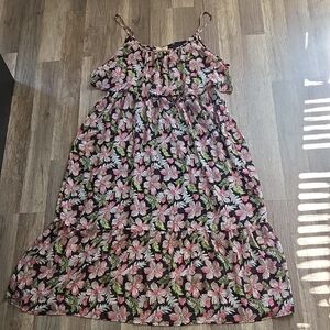 Floral Flowy Ruffled Maxi Dress